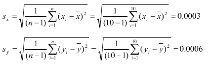 平均值实验标准差计算公式